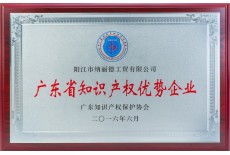 廣東省知識產(chǎn)權(quán)優(yōu)秀企業(yè)