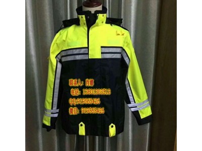 交警反光執勤服，警察反光棉大衣