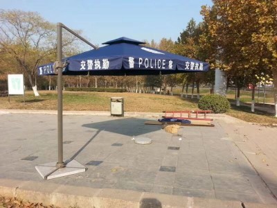 警用崗亭遮陽傘 爆款雙層警用崗亭遮陽傘