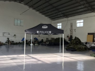 現貨警用遮陽傘 圓形雙層警用遮陽傘
